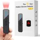 Upgraded Hidden Camera Detector - AI-Powered Anti-Spy Device, GPS Tracker & Bug Detector, Portable RF Signal Scanner for Hotels, Travel, Home & Office (Black)