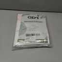 QiyI Small Stall Shower Curtain 36 x 72, Narrow Half Watercolor Floral Bath Curtain, 3D Embossed Grey Pink Flower Cloth Bathroom Curtain, Waterproof Fabric White Shower Curtain Set with Hooks (Graphite Gray)