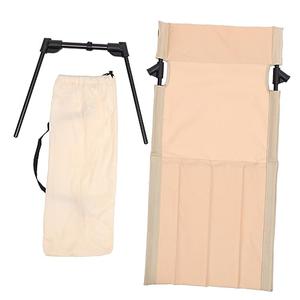 Outdoor Folding Beach Chair Camp Chairs for Adults Chaise Lounge Chair Beach Chairs for Adults Foldable Chairs Recliner Fishing Chair Fold Chairs for Outdoors Polyester Beige 2 Pack