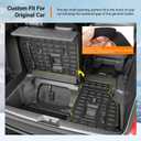powoq 7&8 Seats Cargo Mat Compatible with 2021-2026 Toyota Sienna Trunk Mat Cargo Liner TPE Backrest Mat Trunk Liner Replacement for 2021-2026 Toyota Sienna Accessories (Trunk Mat+Backrest Mat)