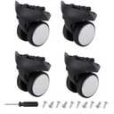 4 Pack Luggage Wheels Replacement Kit Compatible with Samsonite Freeform Hardside Carry-On Luggage, Easy to Install, Silent & Durable