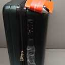 Hanke 20 Inch Carry On Luggage 22x14x9 Airline Approved Lightweight PC Hard Shell Suitcases with Wheels Travel Luggage Rolling Suitcase Travel Luggage Bag for Weekender (Blackish Green)