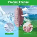 Car Headrest and Lumbar Support Pillow Set,1 Piece, Neck & Back Support for Driver/Passenger Seat, Comfortable & Breathable, Relieves Neck & Back Pain, Ideal for Long Drives (B/Pink)