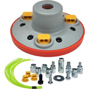 Universal Weed Eater Head, Easy Load String Trimmer Head Replacement Weed Wacker Head for Echo, Ego, Dewalt, Stihl, and Husqvarna, Includes 12pcs 1FT-0.095" Trimmer Line