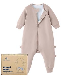 kaiya baby Unisex Toddler Sleep Sack with Feet 1.0 Tog Split Legs Sleep Sack 18-36 Months, Sleep Bag Walker, Gifts for Boys & Girls, Dusty Pink
