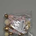 Gyufise 30Pcs Ball Cake Topper Ball Cake Picks Colorful Pearl Ball Shaped Cupcake Insert Cake Topper for Bear Theme Birthday Party Favors Wedding Decoration Supplies Apricot Gold Light Brown