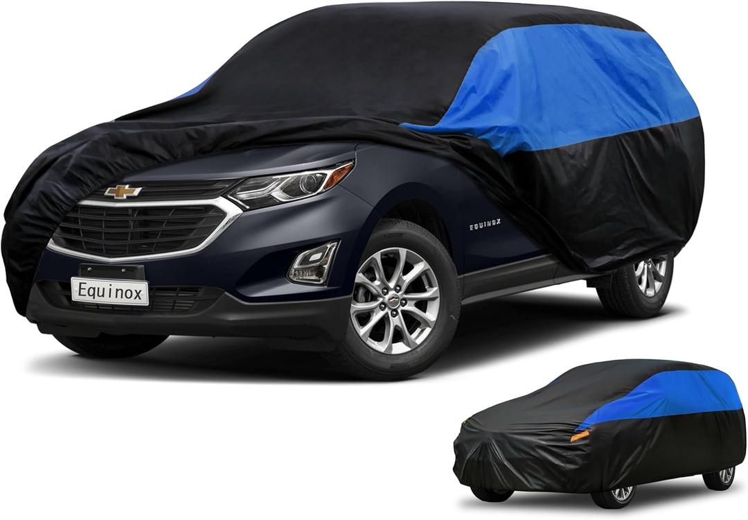 GUNHYI Chevrolet Car Cover Custom Fit Chevrolet Chevy Equinox Waterproof All Weather, Lightweight Full Exterior Cover for Automobiles Outdoor Sun UV Rain Dust Snow Wind Protection