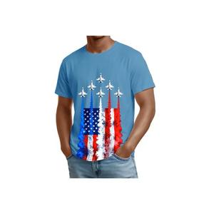 4th Of July Fighter Jets Airplane USA Flag Patriotic Men Boy T-Shirt  XL