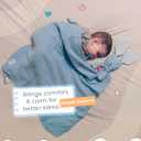 Baby Lovey Blanket  Muslin Security Blanket with Plush Bunny for Newborn or Boys  Soft and Cozy Lovey 24 x 24 inches