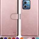 SUANPOT for Moto G Stylus 5G 2023 Wallet case RFID Blocking Credit Card Holder, Flip Folio Book PU Leather Phone case Shockproof Cover Women Men for Stylus 5G 2023 case Rose Gold