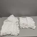 Euro Pillow Shams Set of 2pc Euro Shams 24X24 White Ruffle Pillow Covers Premium 600 TC European Pillow Shams 100% Soft Egyptian Cotton Gorgeous Euro Size Decorative Pillow Cover/Cases