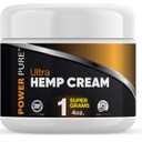 Power Pure Hemp Cream 1000Mg 4 Ounce Jar for Lower Back, Neck, Knees and hand Discomfort and Stiffness (Expiration Date: 01/27)