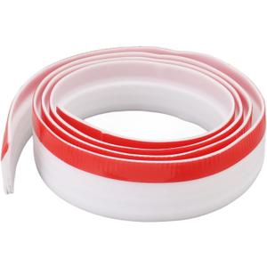 Adhesive Under Door Sweep Weather Stripping Soundproof Rubber Bottom,Under Door Sweep Weather Stripping Soundproof Rubber Bottom Seal Strip Draft Stopper Draught Excluder (White), 39x2inch