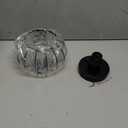 YYJLX Indoor Motion Sensor Ceiling Light Fixture Modern Cryatal Semi Flush Mount Ceiling Light Black Ovrehead Light Fixture for Porch Hallway Front Entryway Kitchen Hall Garage.