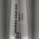 AmazerBath Shower Grab Bars for Seniors Anti Slip, Bath Safety Grab Bar for Needy, Stainless Steel Bathroom Safety Grab Bars, Thickened Bar Bigger Base Holds 500LBS, 12" L x 1" D, Black