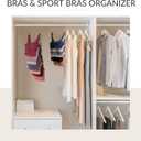 ZEDODIER 2 Pack Tank Top Hanger Space Saving, Bra Hangers for Closet Organizer, Hanging Bra Organizer Tank Tops Holder with 16 Hooks, Metal Closet Organizers and Storage Small Space Solutions, Silver