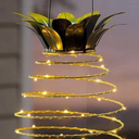 1 Pack Outdoor Solar Hanging Lantern Lights - 60LED Waterproof Solar Pineapple Light Outdoor for Garden,Yard Porch Lawn Backyard Landscape Pathway Patio Outside Gardening