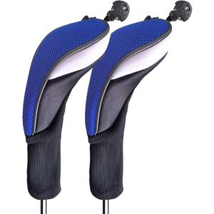 Golf Club Head Covers for Woods and Driver Hybrids Fairway Value Pack Protective Clubs Headcovers with Interchangeable No.Tags 1 3 5