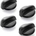 Allstare Upgraded WB03K10216 Stove knobs Replacement for GE Stove Parts Burner Knobs General Electric Gas Range Parts Black Stove Control Knobs GE Gas Cooktop Range Surface Burner Knob 4 Pcs