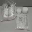 Lounsweer Clear Plastic Cups with Straws and Lids, 16 oz Round Bottom Reusable Ice Coffee Cups Travel Mug Tumbler for Beverage Water Parties Christmas Birthdays(White,30 Pcs)