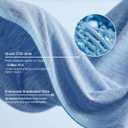 Cooling Blanket for Hot Sleepers - Summer Blanket Thin Lightweight for Bed, Q-Max>0.4, Breathable, Double-Sided, Absorbs Heat to Keep Body Cool from Night Sweats, 90"x90" Queen Size, Blue