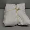 JIYUAN 100% Washed Cotton Duvet Cover Set 3 Pieces Queen, 1 Duvet Cover 90x90 Inches(Comforter Not Included) and 2 Pillowcases,Linen Feel Bedding Set Comfy and Breathable,Off White