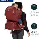 Osprey Poco LT Lightweight Child Carrier Backpack - Compact, Travel-Ready Kid Carrier with Sunshade and Adjustable Fit - Lightweight, Comfortable Hiking Carrier for Toddlers