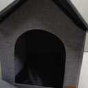 Indoor Dog House with Washable Plush Cushion - Small Size, Suitable for Small Dogs & Adult Cats