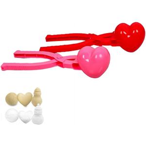 MEIDAYAI Snowball Maker, 4 Pack Snowball Mold for Kids, Snowball Mold Snow Toys, Outdoor Beach Toy Snowball Maker Toys with Handle, Birthday Xmas Gifts for Kids Ages 2-10