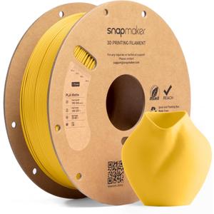 Snapmaker Matte PLA Filament 1.75mm, RFID 3D Printer Filament for Snapmaker U1, Dimensional Accuracy +/- 0.02mm, 300mm/s High Speed Printing Clog-Free for Most FDM Printers,1kg(2.2lbs) Sunburst Yellow