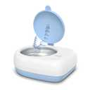Rechargeable Ultrasonic Retainer Cleaner Machine | 50kHz 1.9 inch Ultra-Thin Portable | Night Guard Aligners Jewelry |6pcs Cleaner Tablets Included | Quick & Deep Clean Modes | Oral Dental Care (Blue)