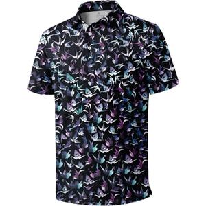 ZITY Men's Golf Polo Shirt Short Sleeve Performance Moisture Wicking Collared Print Shirt for Golf and Casual Wear (X-Large)
