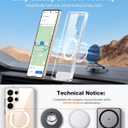 TORRAS Strong Magnetic & Seamless Stand for Samsung Galaxy S25 Ultra Case for MagSafe, Mil-Grade Drop Protection, Adjustable Kickstand for Samsung Galaxy S25 Ultra Case, Anti-Yellowing Diamond Clear