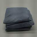 Queen 6 Piece Sheet Set - Comfy Breathable & Cooling - Soft Hotel Luxury Bedding Set with 8-16 Inch Deep Pockets - 1 Flat & 1 Fitted Sheet & 4 Pillowcases - Wrinkle Free & Easy Care - Heathered Blue