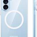 TORRAS Magnetic Shockproof for Samsung Galaxy S26 Case, [NonYellowing] [Fit for MagSafe] [12FT MilitaryGrade Protection] Transparent Protective Slim Case for Samsung S26 Case, Diamond Clear