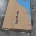 VECELO Upholstered Bed with Adjustable Headboard, No Box Spring Needed Platform Bed Frame, Bed Frame Gray Twin Bed