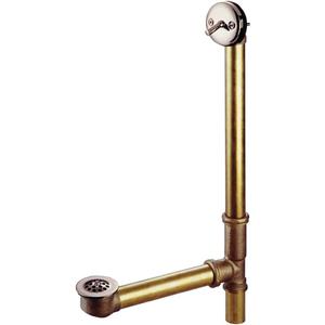 Kingston Brass DTL1168 Bath Tub Drain and Overflow, Brushed Nickel 25.5 x 12.5 x 1.75