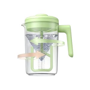 Electric Formula Pitcher, 36 oz Baby Formula Mixing Pitcher, Automatic Baby Formula Mixer, Bidirectional Stirring Breastmilk Pitcher, Locking Lid Smooth Formula Maker Milk Storage for Fridge (Green)