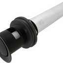 Kingston Brass KB8100MB Trimscape Brass Push Pop-Up Drain with Overflow, 7-13/16" Length, Matte Black