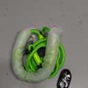 PetBonus 5 FT LED Dog Leash, Rechargeable Light Up Rope Dog Lead, 3 Lighting Modes, Thick Soft Padded Handle, Safer Night Walking for Small Medium Dogs (Green)