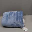 Bedsure Sherpa Fleece Throw Blanket for Couch - Thick and Warm, Soft Fuzzy Plush Throw Blanket for Winter, Slate Blue, 50x60 Inches