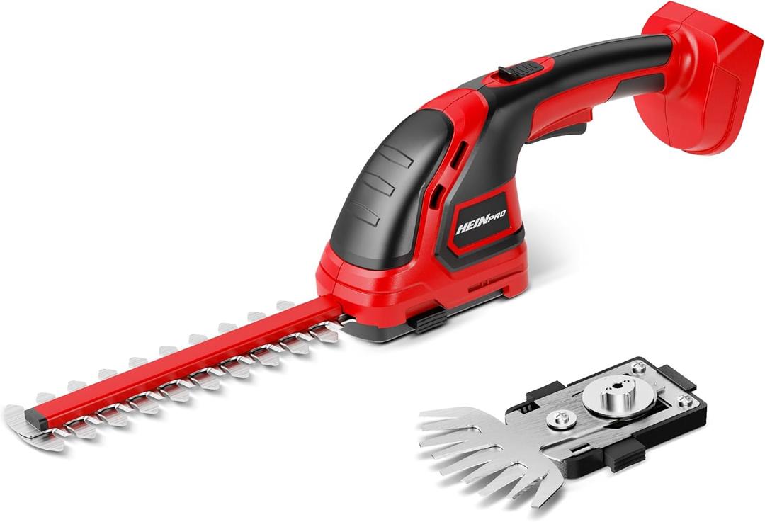 HEINPRO Cordless Hedge Trimmer Compatible with Milwaukee M18 Battery (Battery not Included), Electric Hedge Trimmer Cordless Grass Trimmers, Bush Trimmers Grass Shears Handheld for Yard,Garden