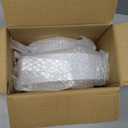 Fijinhom 100PCS Silver Plastic Plates, Disposable Plates with 50PCS 10" Dinner Plates & 50PCS 7" Dessert Plates for 50 Guests, Plastic Party Plates for Wedding, Birthday, Silver