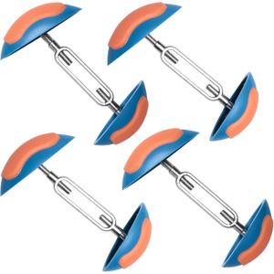 Mini Shoe Stretchers Women Wide Feet, Non-Slip Shoe Widener Expander Shaper Trees for Women Adjustable (Blue- 2 Pair)