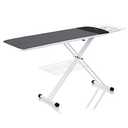 Reliable 320LB Home Ironing Board - Made in Italy 2-in-1 Home Ironing Table with Large 55 Inch Pressing Surface (Extended), Iron Board Made with Heavy-Duty Tube Frame Construction, Strong Iron Rest