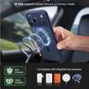 TORRAS Magnetic Shockproof for iPhone 17 Pro Case, Camera Control, Fit for MagSafe, Military-Grade Protection, Translucent Slim Case for iPhone 17 Pro Phone Case Anti-Fingerprint, Deep Blue