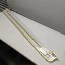 Double Curtain Rods Brass, Room Darkening Drapery Rod 48-84 Inches, Adjustable 3/4 Inches Front and 5/8 Inches Back Quality Metal Rod for Window, Wrap Around Design