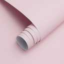 HeloHo Solid Light Pink Wallpaper 394"X15.7" Matte Textured Contact Wallpaper Peel and Stick Modern Self Adhesive Removable Wallpaper Waterproof Paper for Living Room Bedroom Decor