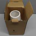 White Ceramic Vase, GUKJOB Small Cute Flower Vase for Pampas Grass, Home, Living Room, Dining Table, Farmhouse, Office Decor, Bedroom, Table, and Kitchen Shelf (White)