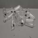 Zubebe 100 Pcs Hot Sauce Bottles Small Plastic Clear Woozy Bottles Empty with Leak Proof Black Screw Cap Mini Wine Liquor jars for Kitchen Sauce Salad Dressing Syrup Juice Whiskey (5 oz)